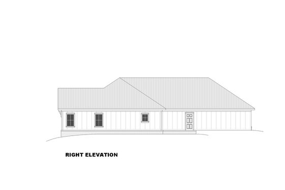 Exterior - Other Elevation 1 for Farmhouse House Plan #1117-51 - 3 bed, 3 bath