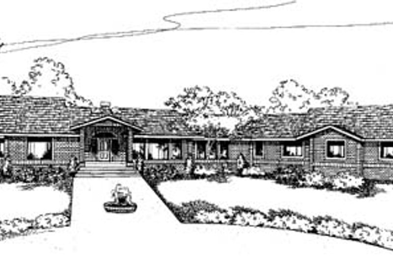 Home Plan - Traditional Exterior - Front Elevation Plan #60-586