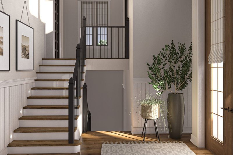 House Design - Interior - Entry 1 for Modern House Plan #455-450 - 5 bed, 4.5 bath