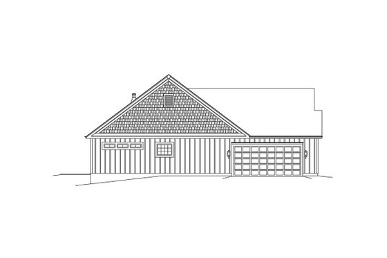 Exterior - Other Elevation for Ranch House Plan #57-664 - 3 bed, 2.5 bath