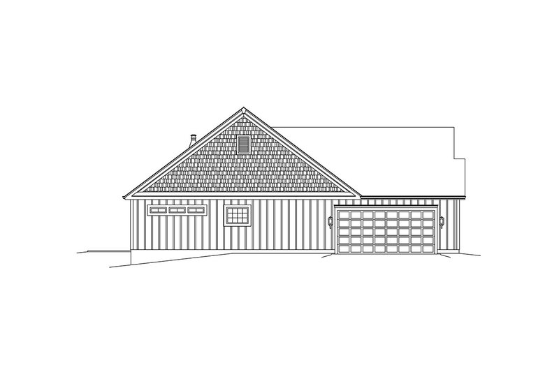 Dream House Plan - Exterior - Other Elevation for Ranch House Plan #57-664 - 3 bed, 2.5 bath