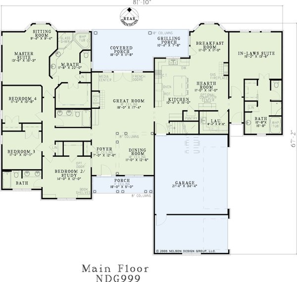 European Floor Plan - Main Floor Plan #17-2167