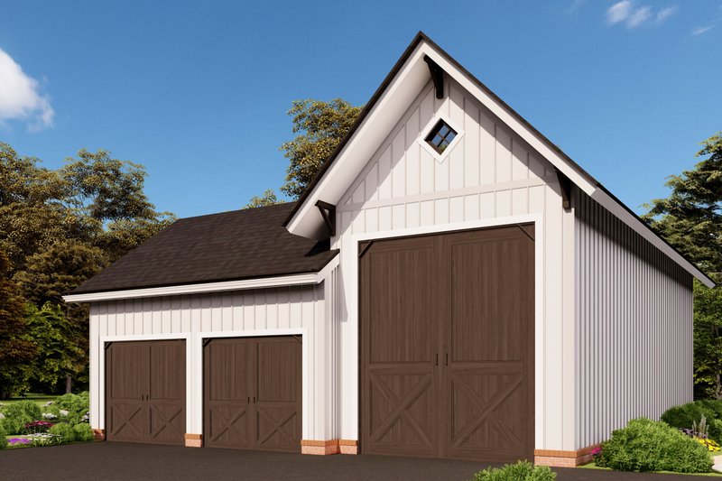 House Blueprint - Exterior - Front Elevation 5 for Traditional House Plan #54-561, 0 bath