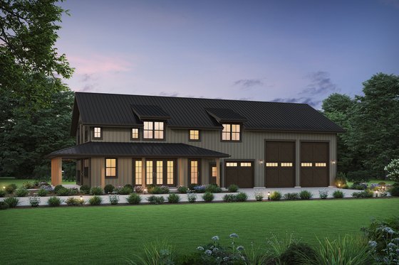 Exterior - Other Elevation for Barndominium House Plan #48-1130 - 3 bed, 3.5 bath