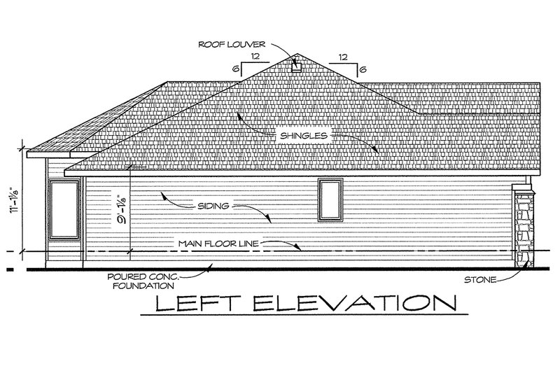 Dream House Plan - Exterior - Other Elevation for Craftsman House Plan #20-2115 - 2 bed, 2 bath