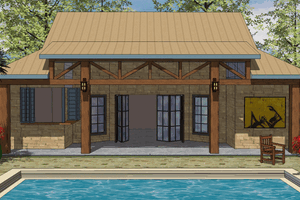 Dream House Plan - Southern Exterior - Other Elevation Plan #8-132