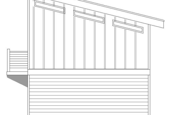 Exterior - Other Elevation 1 for Contemporary House Plan #932-177, 1 bath