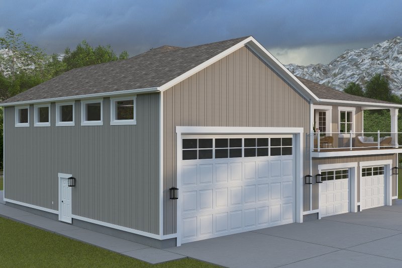 House Plan Design - Exterior - Front Elevation 4 for Barndominium House Plan #1060-371 - 1 bed, 2 bath