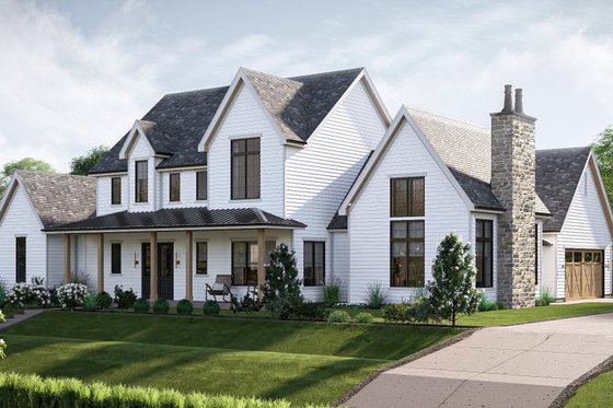 Exterior - Other Elevation 2 for Farmhouse House Plan #455-680 - 4 bed, 3.5 bath