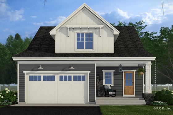 Exterior - Front Elevation 4 for Craftsman House Plan #51-1289 - 3 bed, 3.5 bath
