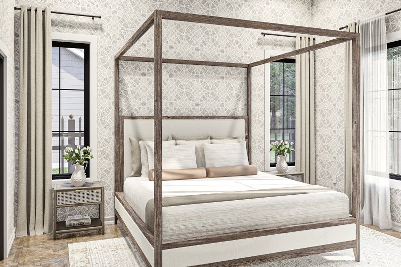 House Blueprint - Interior - Master Bedroom for Modern House Plan #455-658 - 4 bed, 3.5 bath