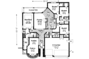 Traditional Style House Plan - 4 Beds 2.5 Baths 2370 Sq/Ft Plan #310-158 