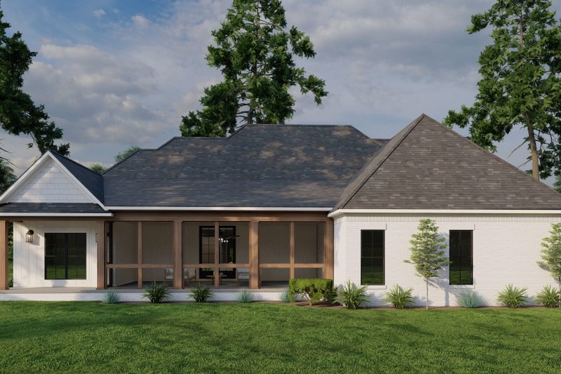 Home Plan - Exterior - Rear Elevation for Craftsman House Plan #923-65 - 3 bed, 3.5 bath