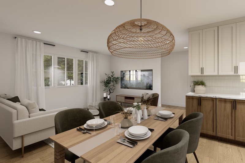 Home Plan - Interior - Dining Room for Country House Plan #23-558 - 2 bed, 1 bath