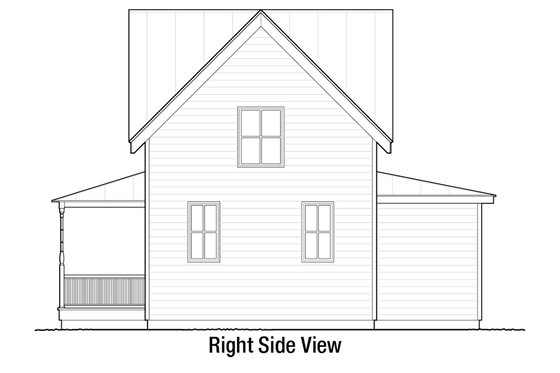 Exterior - Other Elevation 1 for Cottage House Plan #915-14 - 3 bed, 1.5 bath
