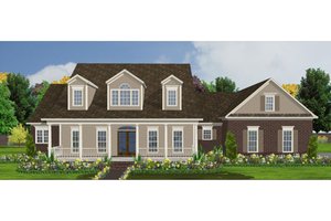 Country Exterior - Front Elevation Plan #63-210