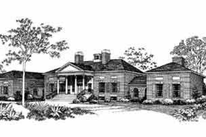 House Blueprint - Colonial Exterior - Front Elevation Plan #72-368