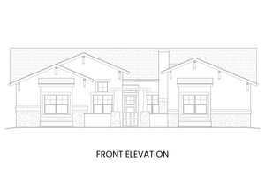 Exterior - Front Elevation 3 for Craftsman House Plan #1108-1 - 3 bed, 2.5 bath