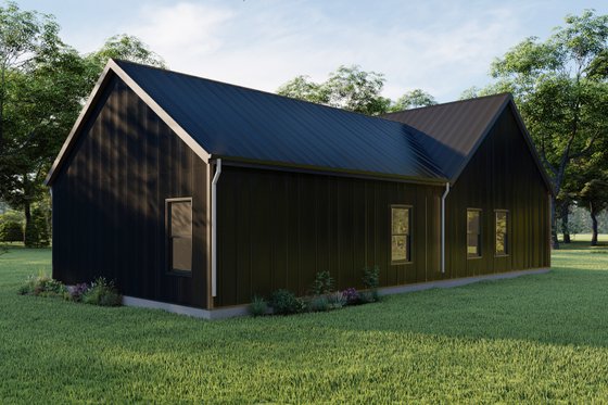 Exterior - Other Elevation 3 for Contemporary House Plan #1092-9 - 3 bed, 2 bath