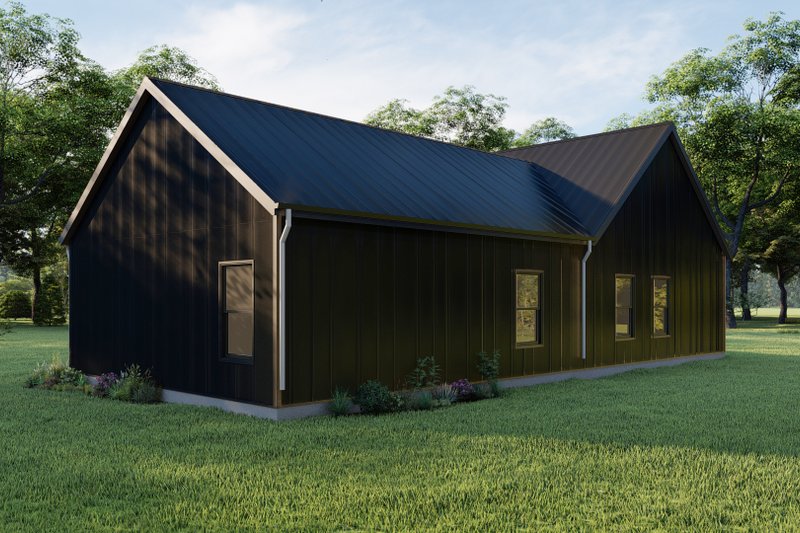 Architectural House Design - Exterior - Other Elevation 3 for Contemporary House Plan #1092-9 - 3 bed, 2 bath