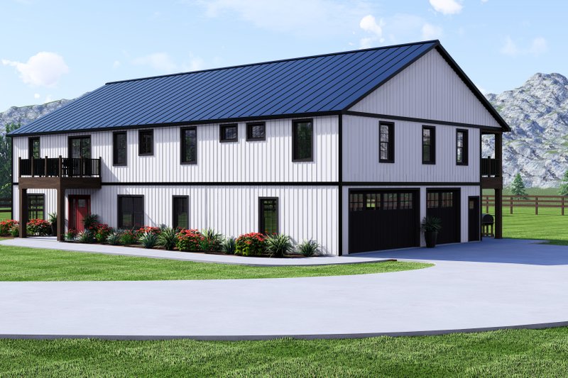 House Design - Exterior - Other Elevation 1 for Barndominium House Plan #1064-307 - 7 bed, 7 bath