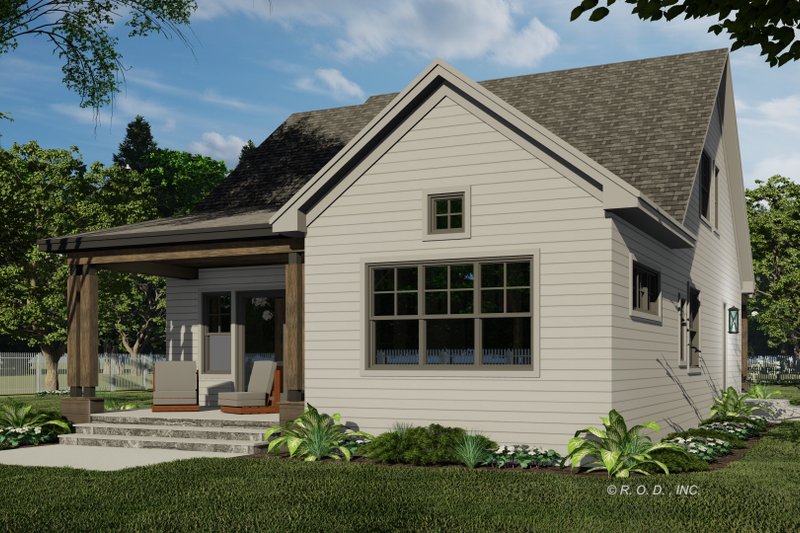 Home Plan - Exterior - Rear Elevation for Traditional House Plan #51-1563 - 3 bed, 3.5 bath