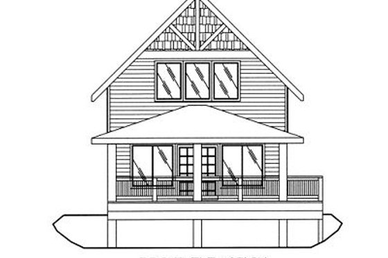 Exterior - Other Elevation for Bungalow House Plan #117-543 - 1 bed, 1 bath