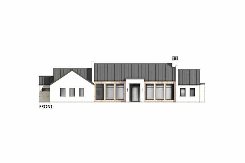 Dream House Plan - Exterior - Front Elevation 6 for Modern House Plan #1096-78 - 3 bed, 2 bath