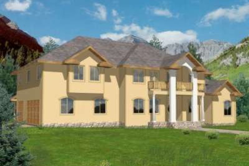 Architectural House Design - Traditional Exterior - Front Elevation Plan #117-471