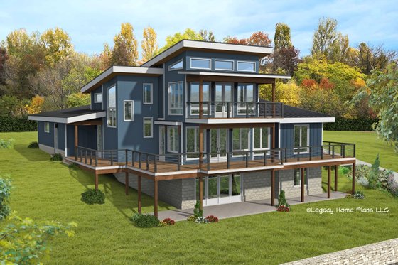 Exterior - Other Elevation 1 for Modern House Plan #932-866 - 3 bed, 2 bath