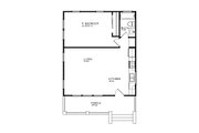 Cottage Style House Plan - 1 Beds 1 Baths 640 Sq/Ft Plan #515-39 