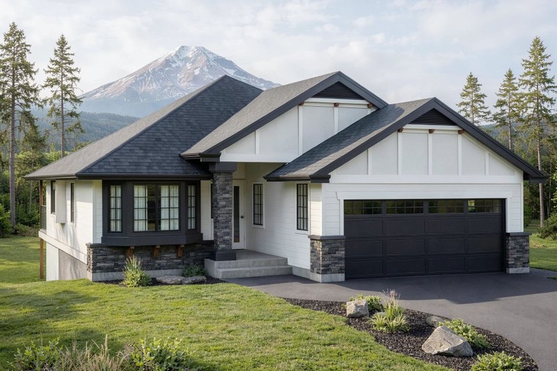 Architectural House Design - Exterior - Front Elevation 2 for Craftsman House Plan #1100-106 - 3 bed, 2 bath