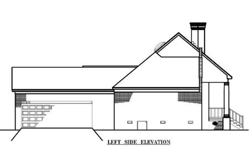 Home Plan - Exterior - Other Elevation 1 for European House Plan #45-114 - 3 bed, 2 bath