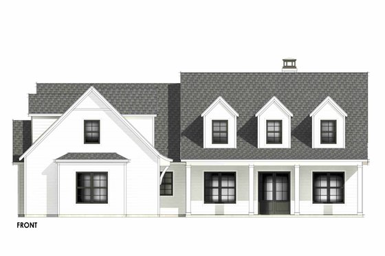 Exterior - Front Elevation 6 for Farmhouse House Plan #1096-77 - 3 bed, 2 bath