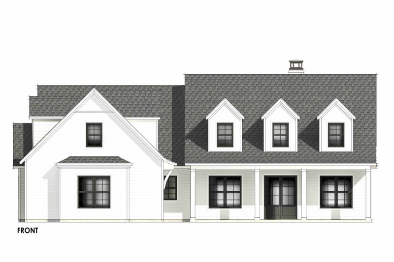 Dream House Plan - Exterior - Front Elevation 6 for Farmhouse House Plan #1096-77 - 3 bed, 2 bath