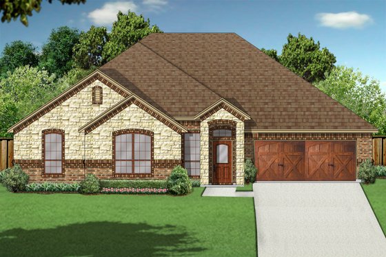 Exterior - Front Elevation for Traditional House Plan #84-627 - 3 bed, 2 bath