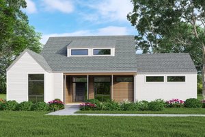 European Exterior - Front Elevation Plan #472-445