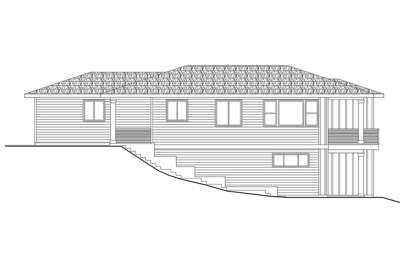 Home Plan - Exterior - Other Elevation 2 for Prairie House Plan #124-1410 - 3 bed, 2.5 bath
