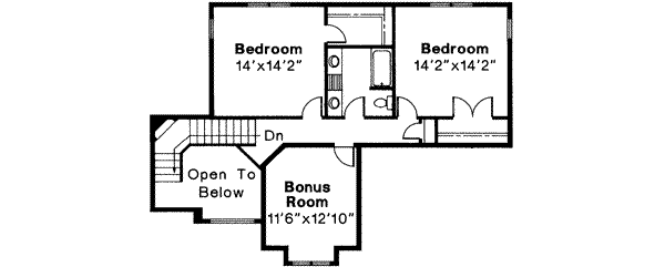 Home Plan - Mediterranean Floor Plan - Upper Floor Plan #124-202