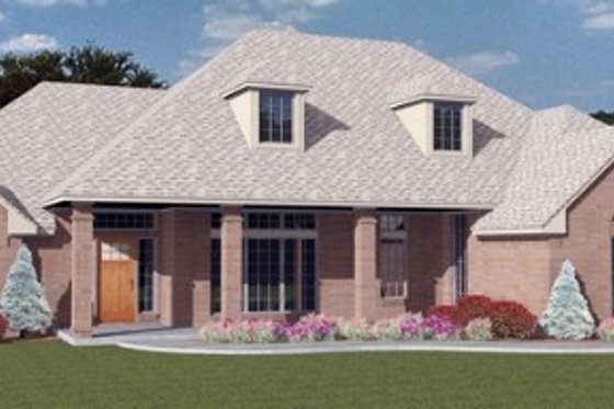 Exterior - Front Elevation 3 for Traditional House Plan #65-397 - 3 bed, 2 bath