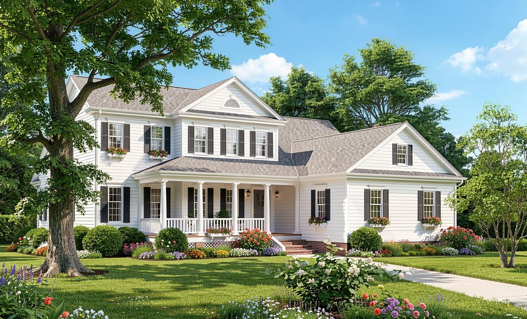 Exterior - Front Elevation 2 for Southern House Plan #137-212 - 3 bed, 2 bath
