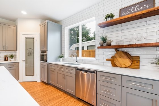 Interior - Kitchen 1 for Contemporary House Plan #1066-88 - 4 bed, 2.5 bath