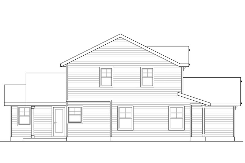 Home Plan - Exterior - Other Elevation for Traditional House Plan #124-599 - 4 bed, 2.5 bath