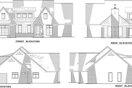 Exterior - Other Elevation for Traditional House Plan #923-284 - 3 bed, 4.5 bath