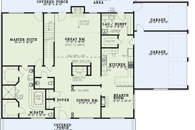 Dream House Plan - Exterior - Front Elevation 4 for Country House Plan #17-295 - 4 bed, 3.5 bath