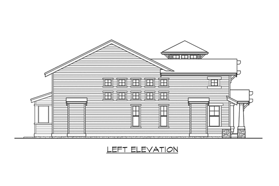 Exterior - Other Elevation 3 for Craftsman House Plan #132-128 - 3 bed, 2.5 bath