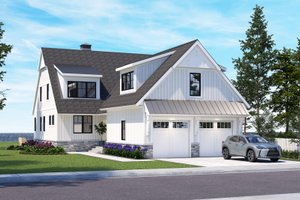 Cottage Exterior - Front Elevation Plan #928-398