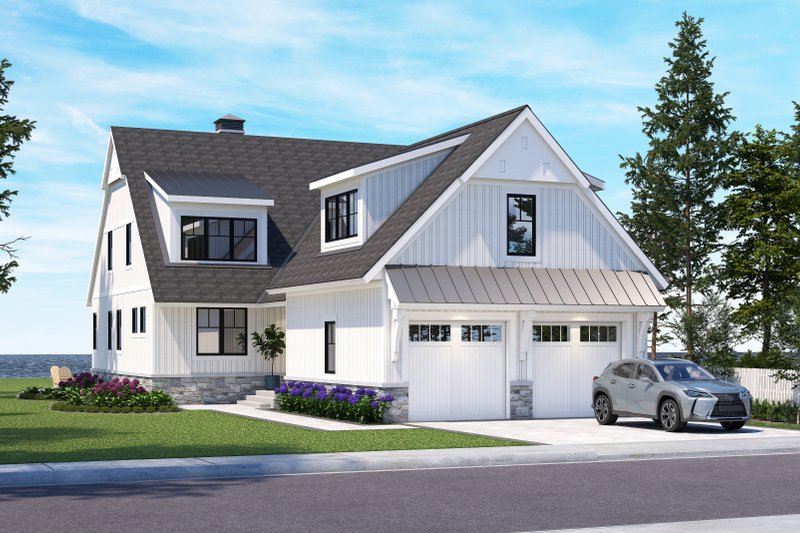 House Blueprint - Cottage Exterior - Front Elevation Plan #928-398