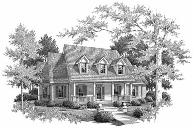 Home Plan - Country Exterior - Front Elevation Plan #14-224