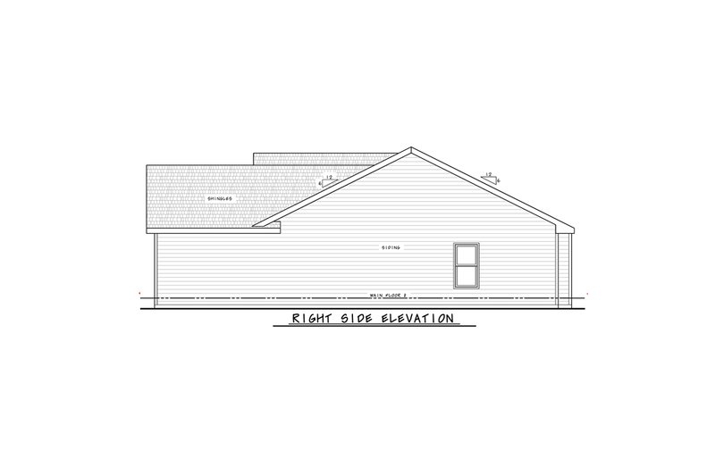 House Blueprint - Exterior - Other Elevation for Modern House Plan #20-2616 - 2 bed, 2 bath